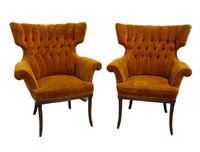 French Antique Wing Chairs (Pair)