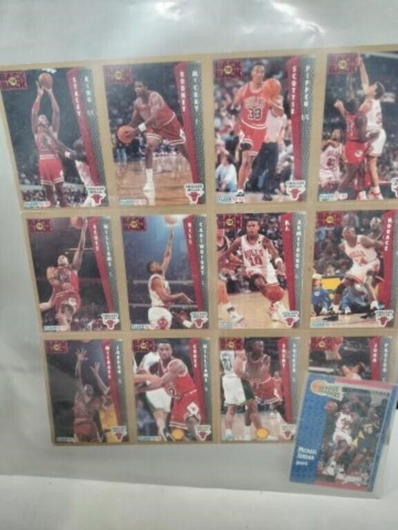 Chicago bulls sheet cards Michael Jordan guard