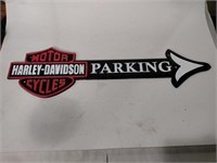 Harley-Davidson parking arrow sign 19x5