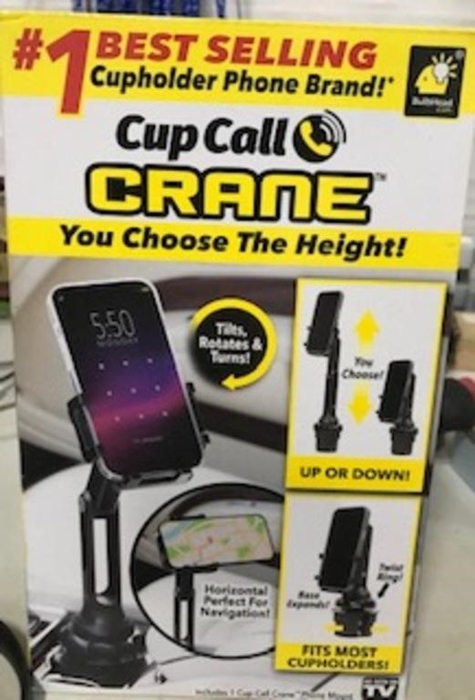 CUPHOLDER PHONE EXTENDABLE CUP CALL CRANE