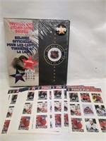 NHL hockey sticker lot & Sealed Binder
