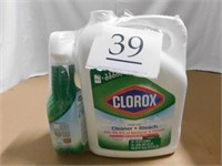 Clorox + Bleach 1.4 gal and 32 oz refill bottle