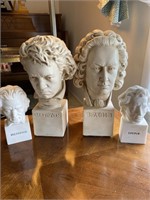Bach and Beethoven figurines