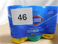 3 PACK 225 WIPES CLOROX DISINFECTING WIPES