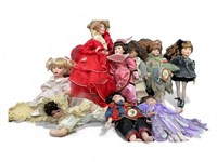 Large porcelain dolls- Geppedo, Franklin Mint