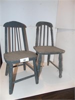 2 Wooden Child's Chairs