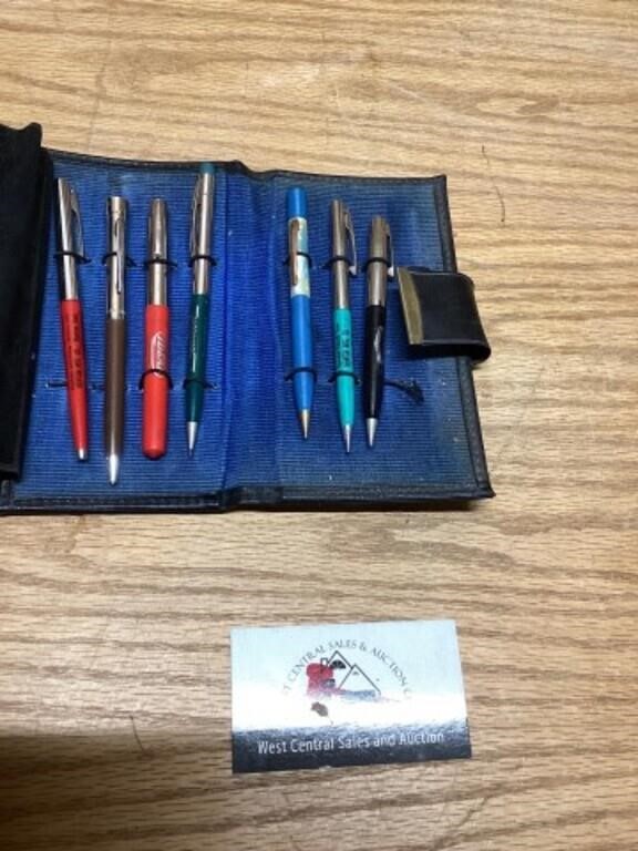 Vintage salesman’s sample pen and pencils