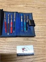 Vintage salesman’s sample pen and pencils