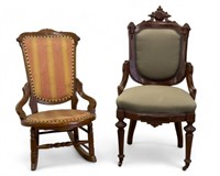 Victorian Upholstered Chairs (2)