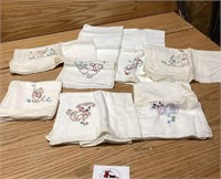 Embroidered dish towels