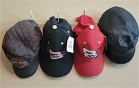 (4)  Earnhardt & Harley Davidson Hats & Leather