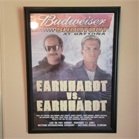 Budweiser "Earnhardt VS Earnhardt" Framed Poster