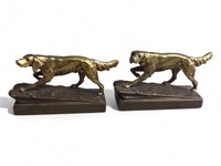 Old Irish Setter Bronze Clad Bookends