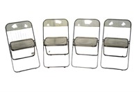 Perreti Lucite Folding Chairs (4)