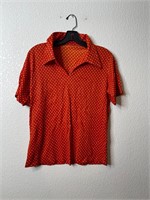 Vintage 70s Poly Mens Polo Shirt