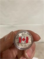 Canadian flag $25 face value find silver coin