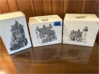 Dickens Village series 3 pieces