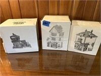 Dickens Village series 3 pieces