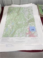 Vtg. Maps of CT, VT, ME, Canada 1930’s-1960’s