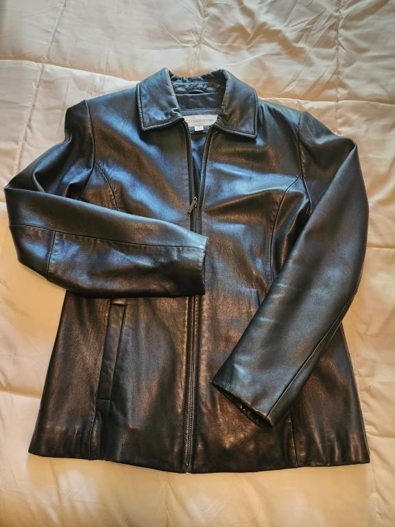 Womens soft leather Liz Claiborne jacket size