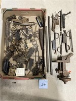 Large Box of Old Gun Parts, Gun Related Items