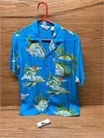 Vintage tropically Yours Hawaiian shirt size