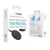 Tylt Shield Wireless Charging Pad 2-Pack Set