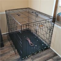 Large 2-Door  Dog Crate w/ Rope Toy & Divider