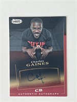 Charles Gaines signed autograph card