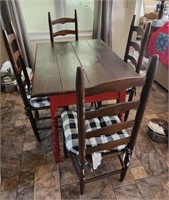 30" W x 30"H x 42" small farmhouse kitchen table