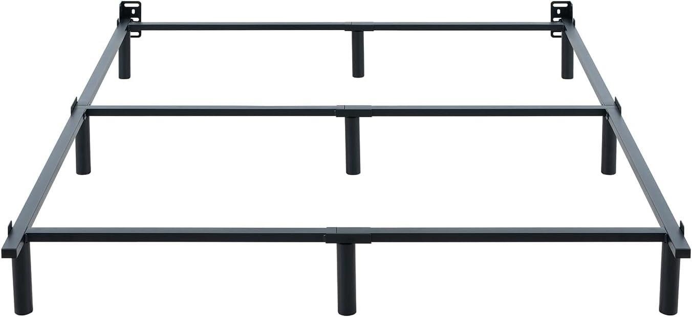 Basics Metal Bed Frame, 7 Inch, Black, Full