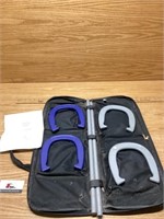 Horse shoe set and carrying case