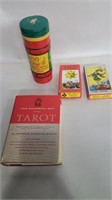 2 Tarot cards decks, tarot cards book and Chinese