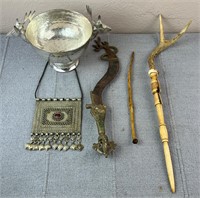 Lot of Deity/Religious Wands and Decor