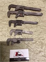 Vintage adjustable wrenches