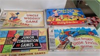 4 vintage games uncle wiggly, shopping center