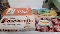4  vintage games fascination, clue, Winnie the