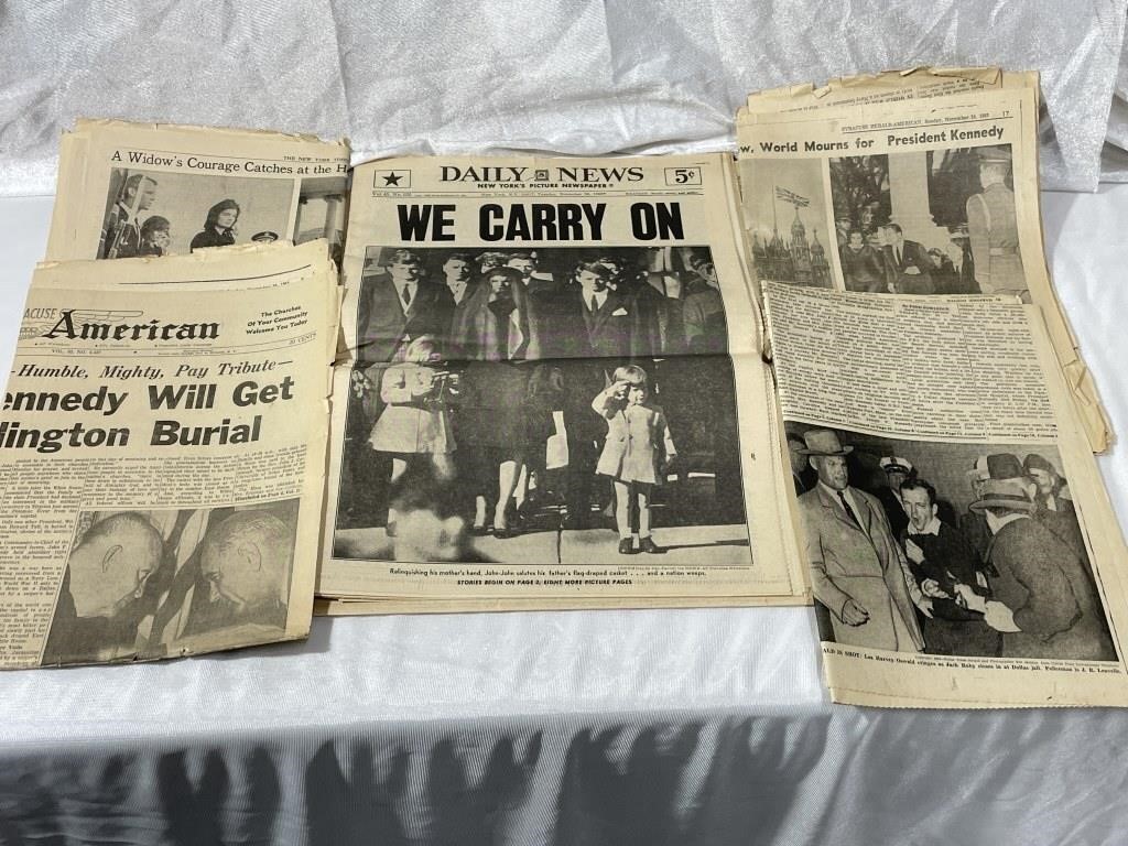 1963 Newspapers of JFK Assasination