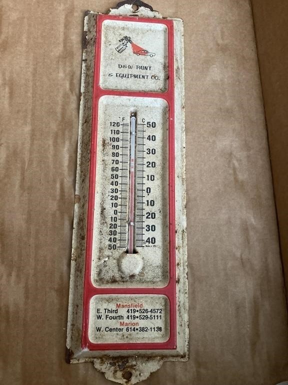 D&W Paint thermometer Mansfield Ohio