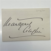Broadway actress Margaret Anglin original signatur