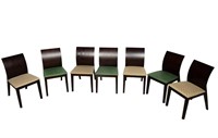 Contemporary Side Chairs w/ Curved Backs (7)