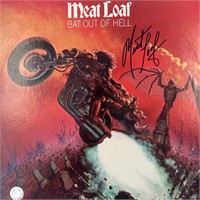 Meat Loaf signed Bat Out Of Hell album. GFA authen