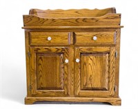 Amish Made Dry Sink in Oak