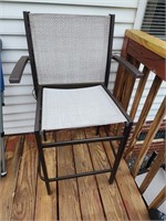 Metal outdoor chair 18x40x19
