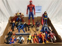 Lot of 18 Marvel, DC Direct et al. Action Figures