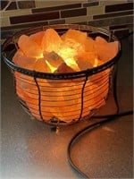 Himalayan Salt Basket Lamp with Dimmer Switch...