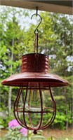 Red solar hanging lamp