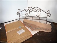 Wooden Shelf, Leaf Bags & Metal Coat Rack