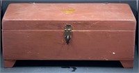 Wooden Latched Mini Trunk