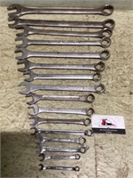 Standard wrench set quarter inch to an inch and a